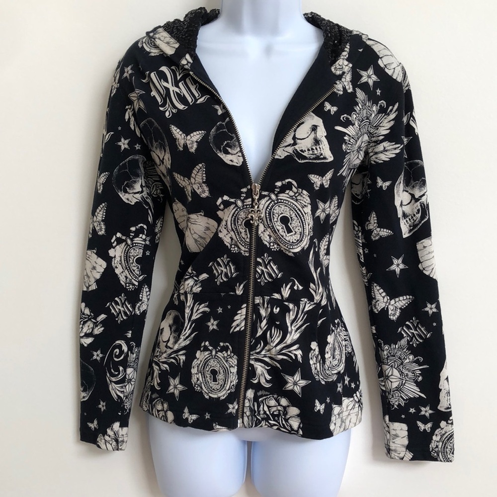 Royal Underground Rockstar Skull Hoodie